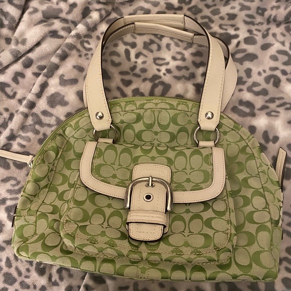 NEVER CARRIED Vintage Green Coach Purse and Wallet